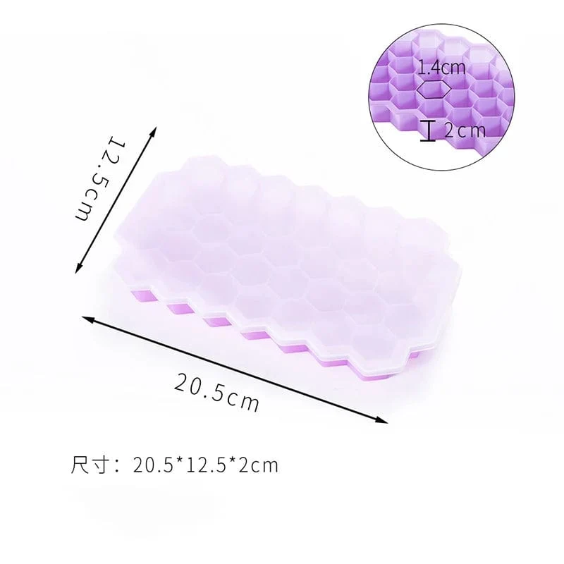 4/2/1 STK Silikon-Eiswürfelform 148 Würfel Großraum-Eiswürfelschalen Lebensmittelechte Eismaschine BPA-frei Wiederverwendbare Eismaschine mit Deckel