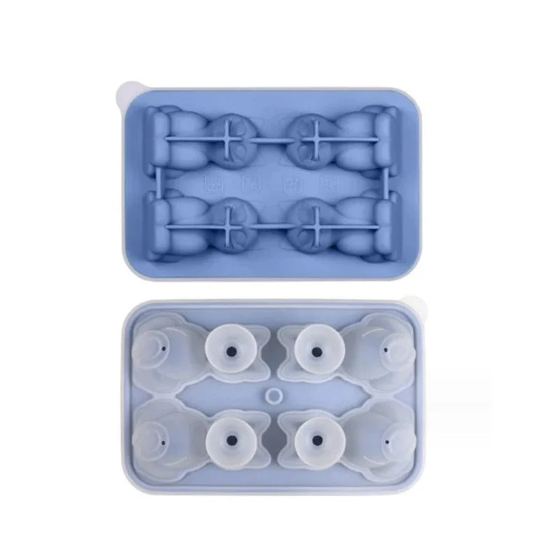 1 Stück 3D-Katzen-Eisblockform, leicht zu lösendes Silikon-Eishockeygerät, Haushaltsküchen-Eisherstellungsform, BPA-frei