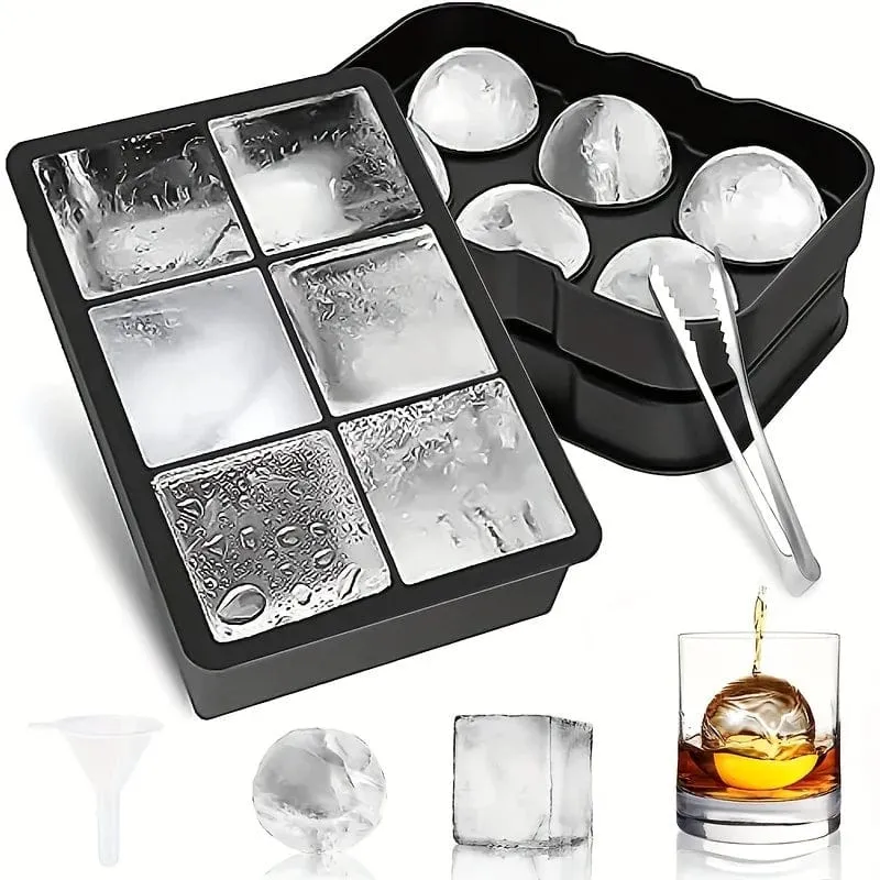 Eiswürfelform in Diamantrosenform, lebensmittelechtes Silikon, quadratisch, rund, Eiswürfelform, hochwertige Form für die Getränkezubereitung in Bars