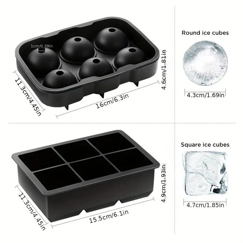Eiswürfelform in Diamantrosenform, lebensmittelechtes Silikon, quadratisch, rund, Eiswürfelform, hochwertige Form für die Getränkezubereitung in Bars