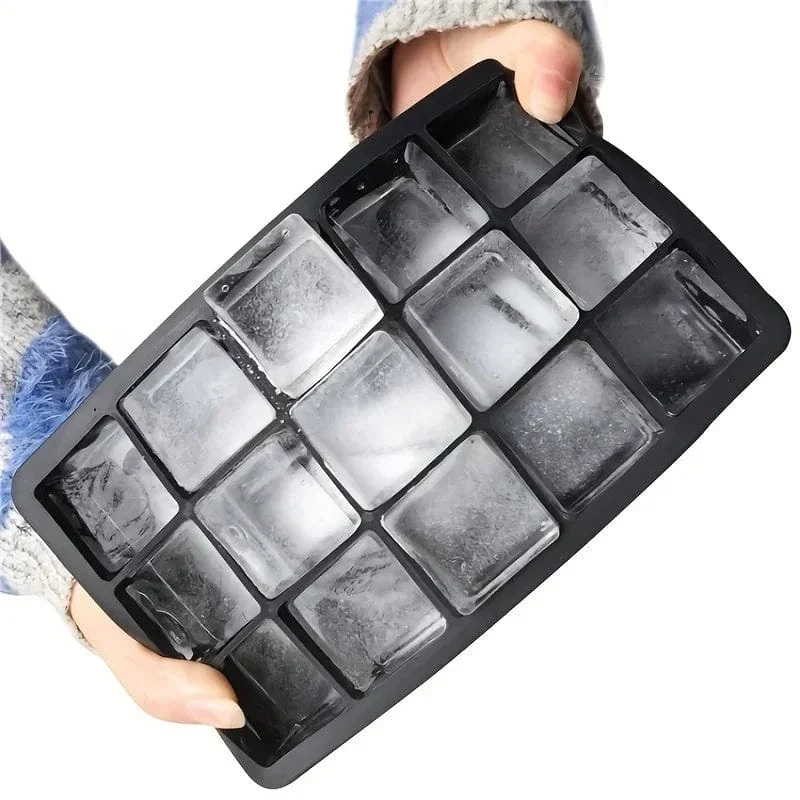 Eiswürfelform in Diamantrosenform, lebensmittelechtes Silikon, quadratisch, rund, Eiswürfelform, hochwertige Form für die Getränkezubereitung in Bars