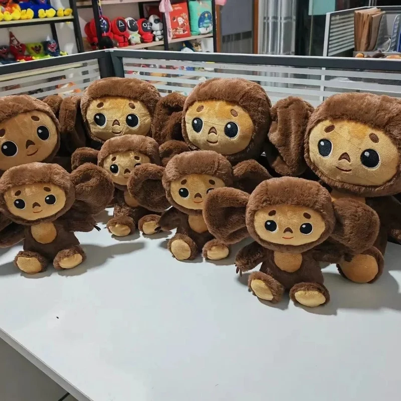 Neue Russland Anime Cheburashka Plüsch Puppe Große Augen Affe Чебурашка Gefüllte Plushie Spielzeug Schöne Beschwichtigen Kissen Für Kinder Geschenke