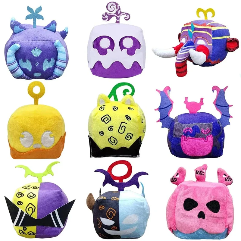 Neues Kinderspielzeug Blox Fruits Plüschpuppe Anime-Spiel Gefüllte Teufelsfrucht Horrorpuppe Plüschtier Wohnkultur Dekokissen Kindergeschenke