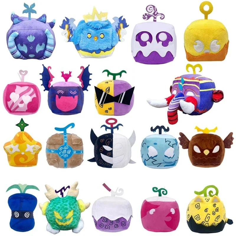 Neues Kinderspielzeug Blox Fruits Plüschpuppe Anime-Spiel Gefüllte Teufelsfrucht Horrorpuppe Plüschtier Wohnkultur Dekokissen Kindergeschenke