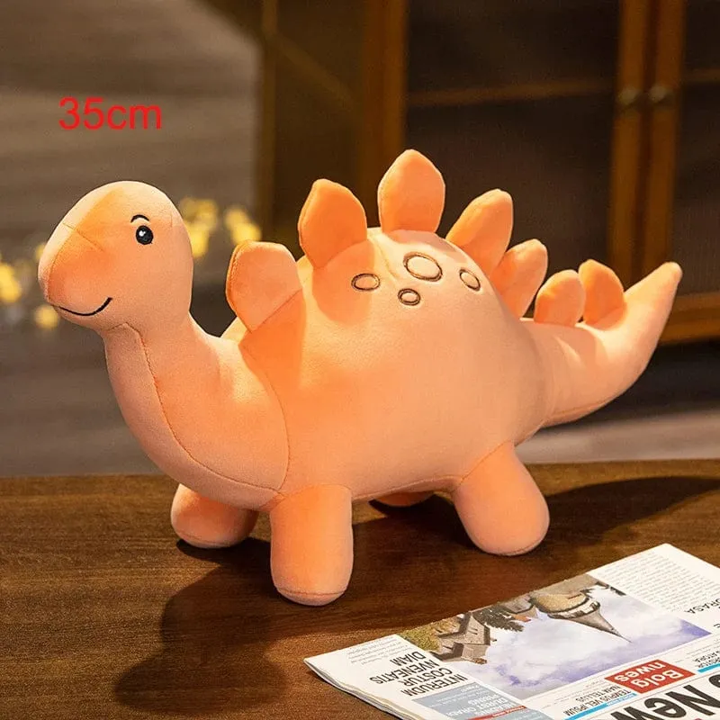 Cartoon-Dinosaurier-Plüschtier, bunt, niedlich, Kuscheltiere, Triceratops, Plüschtiere, Kawaii, weiches Kinderspielzeug für Jungen und Mädchen, Heimdekoration