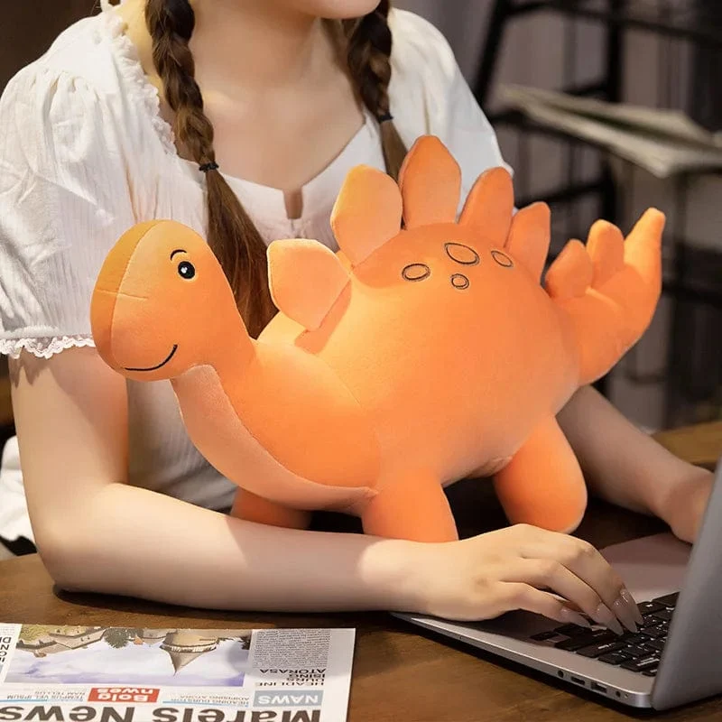 Cartoon-Dinosaurier-Plüschtier, bunt, niedlich, Kuscheltiere, Triceratops, Plüschtiere, Kawaii, weiches Kinderspielzeug für Jungen und Mädchen, Heimdekoration