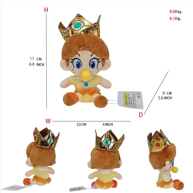 Mario Prinzessin Peach Daisy Toadette Rosalina Pauline Baby Prinzessin Spielzeug Mario Plüsch Stofftier Puppe Geburtstagsgeschenke
