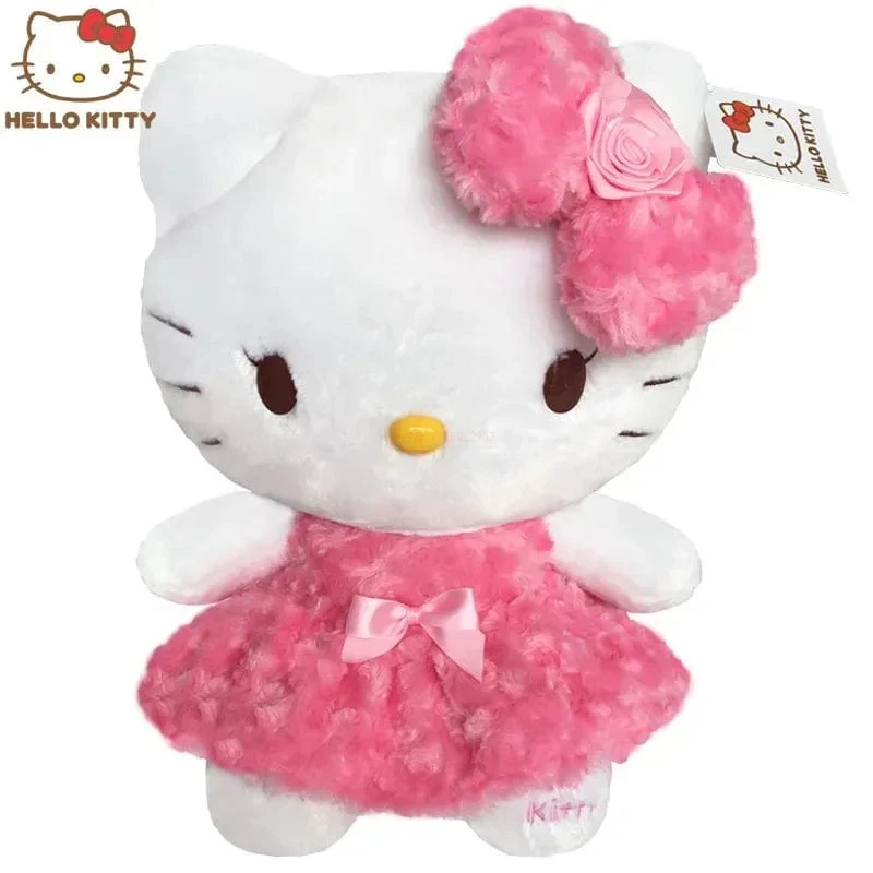 30 cm Sanrio Hello Kitty Kawaii Rose My Melody Cartoon Anime Kuscheltiere Weiche Plüschpuppe Begleiter Spielzeug Kinder Geburtstagsgeschenk