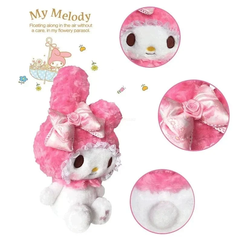 30 cm Sanrio Hello Kitty Kawaii Rose My Melody Cartoon Anime Kuscheltiere Weiche Plüschpuppe Begleiter Spielzeug Kinder Geburtstagsgeschenk