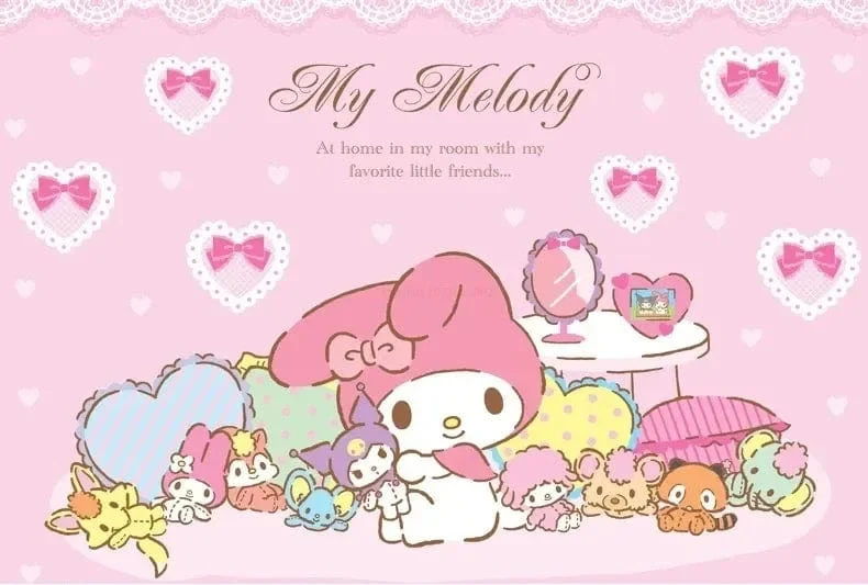 30 cm Sanrio Hello Kitty Kawaii Rose My Melody Cartoon Anime Kuscheltiere Weiche Plüschpuppe Begleiter Spielzeug Kinder Geburtstagsgeschenk
