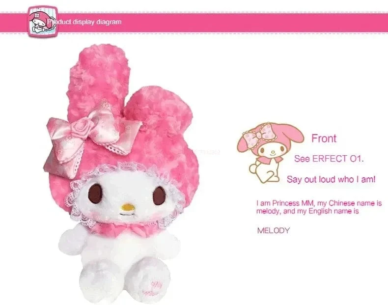 30 cm Sanrio Hello Kitty Kawaii Rose My Melody Cartoon Anime Kuscheltiere Weiche Plüschpuppe Begleiter Spielzeug Kinder Geburtstagsgeschenk