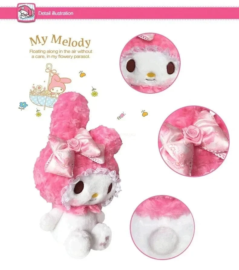 30 cm Sanrio Hello Kitty Kawaii Rose My Melody Cartoon Anime Kuscheltiere Weiche Plüschpuppe Begleiter Spielzeug Kinder Geburtstagsgeschenk