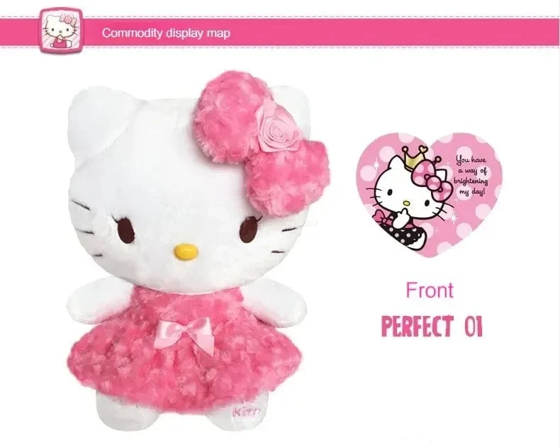 30 cm Sanrio Hello Kitty Kawaii Rose My Melody Cartoon Anime Kuscheltiere Weiche Plüschpuppe Begleiter Spielzeug Kinder Geburtstagsgeschenk