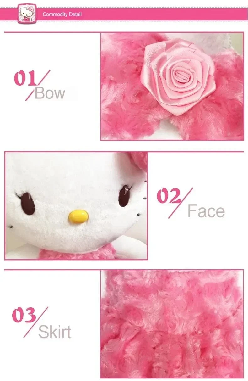 30 cm Sanrio Hello Kitty Kawaii Rose My Melody Cartoon Anime Kuscheltiere Weiche Plüschpuppe Begleiter Spielzeug Kinder Geburtstagsgeschenk
