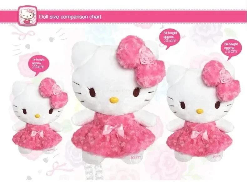 30 cm Sanrio Hello Kitty Kawaii Rose My Melody Cartoon Anime Kuscheltiere Weiche Plüschpuppe Begleiter Spielzeug Kinder Geburtstagsgeschenk