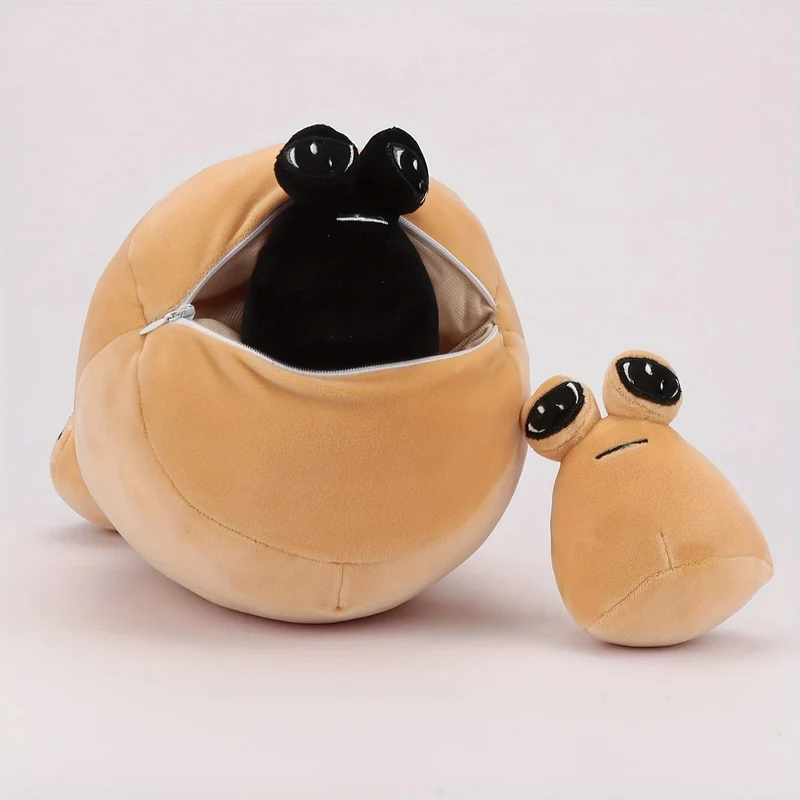3 stücke Anime Spiel Mein Haustier Alien Pou Kawaii Cartoon Plüsch Spielzeug Pou Plushie Kinder Geburtstag Weihnachten Geschenke
