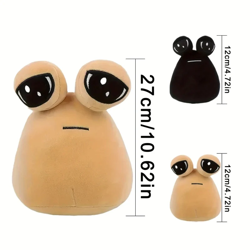 3 stücke Anime Spiel Mein Haustier Alien Pou Kawaii Cartoon Plüsch Spielzeug Pou Plushie Kinder Geburtstag Weihnachten Geschenke