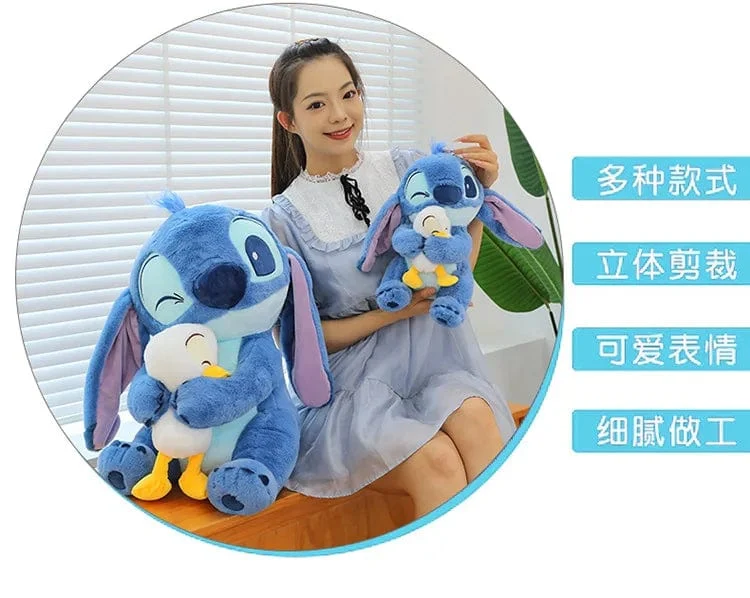 Disney Plüsch Puppe Stich Lilo Puppe Süße Ente Stich Plüsch Stofftier Weihnachten Kinder Geburtstag Geschenk Kawaii Dekoration Spielzeug