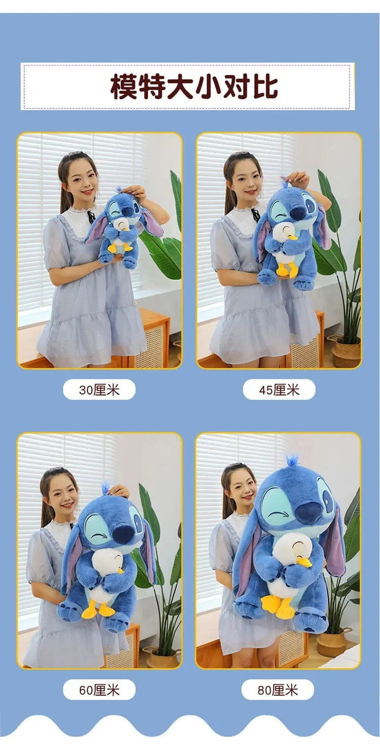 Disney Plüsch Puppe Stich Lilo Puppe Süße Ente Stich Plüsch Stofftier Weihnachten Kinder Geburtstag Geschenk Kawaii Dekoration Spielzeug