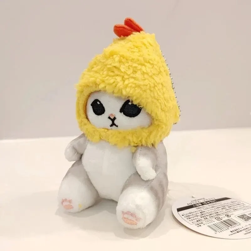 12cm Cartoon Niedlichen Hai Gebratene Garnelen Katze Plüsch Puppe Anhänger Charme Paket Anhänger