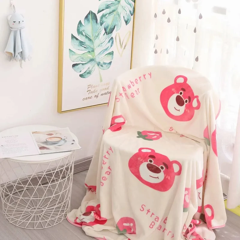 Cartoon Hello Kitty Plüschdecke Anime Flanell Kissenbezug Kawaii Sanrio Zimmerdekor Nickerchen Klimaanlage QuiltFeines Geschenk für Mädchen