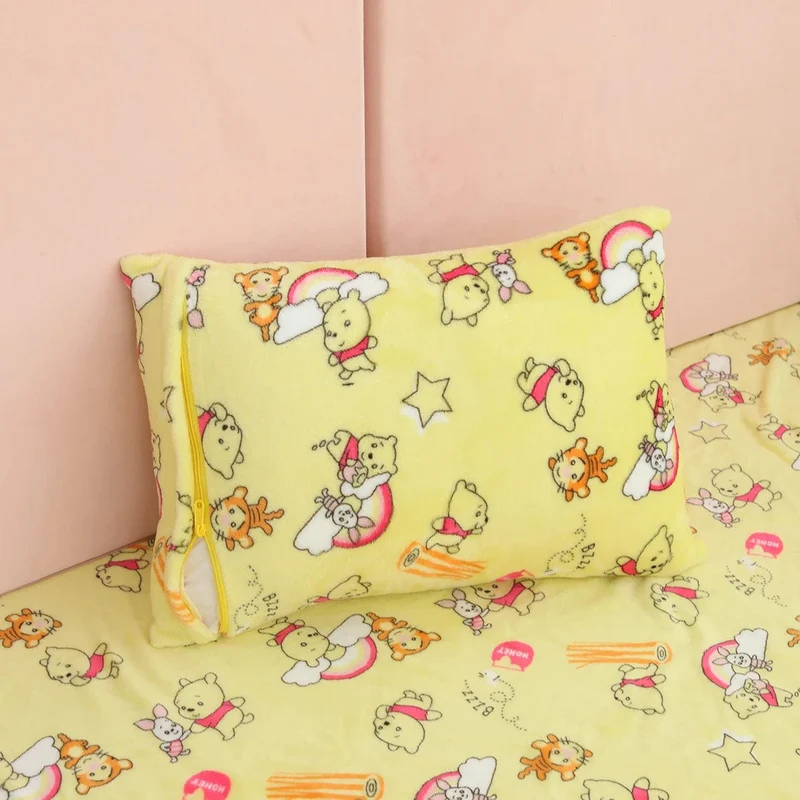 Cartoon Hello Kitty Plüschdecke Anime Flanell Kissenbezug Kawaii Sanrio Zimmerdekor Nickerchen Klimaanlage QuiltFeines Geschenk für Mädchen