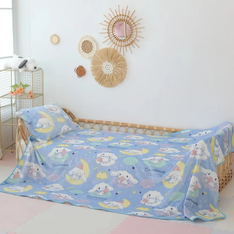 Cartoon Hello Kitty Plüschdecke Anime Flanell Kissenbezug Kawaii Sanrio Zimmerdekor Nickerchen Klimaanlage QuiltFeines Geschenk für Mädchen