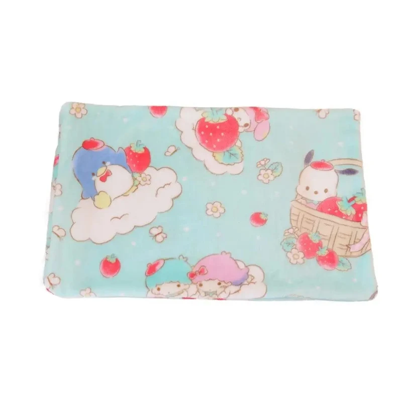Cartoon Hello Kitty Plüschdecke Anime Flanell Kissenbezug Kawaii Sanrio Zimmerdekor Nickerchen Klimaanlage QuiltFeines Geschenk für Mädchen