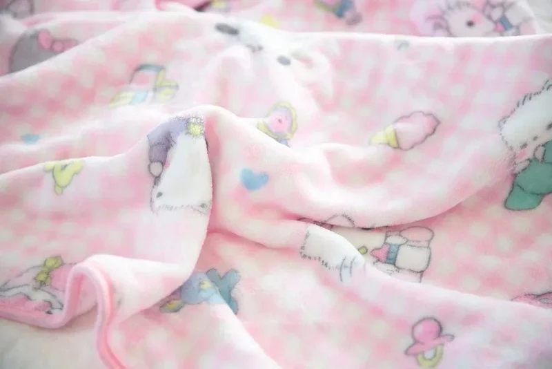 Cartoon Hello Kitty Plüschdecke Anime Flanell Kissenbezug Kawaii Sanrio Zimmerdekor Nickerchen Klimaanlage QuiltFeines Geschenk für Mädchen
