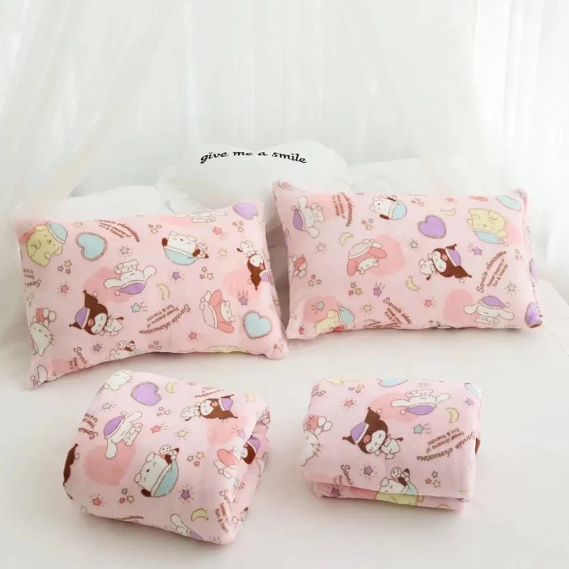 Cartoon Hello Kitty Plüschdecke Anime Flanell Kissenbezug Kawaii Sanrio Zimmerdekor Nickerchen Klimaanlage QuiltFeines Geschenk für Mädchen
