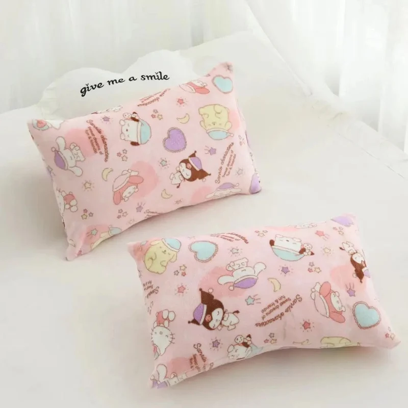 Cartoon Hello Kitty Plüschdecke Anime Flanell Kissenbezug Kawaii Sanrio Zimmerdekor Nickerchen Klimaanlage QuiltFeines Geschenk für Mädchen