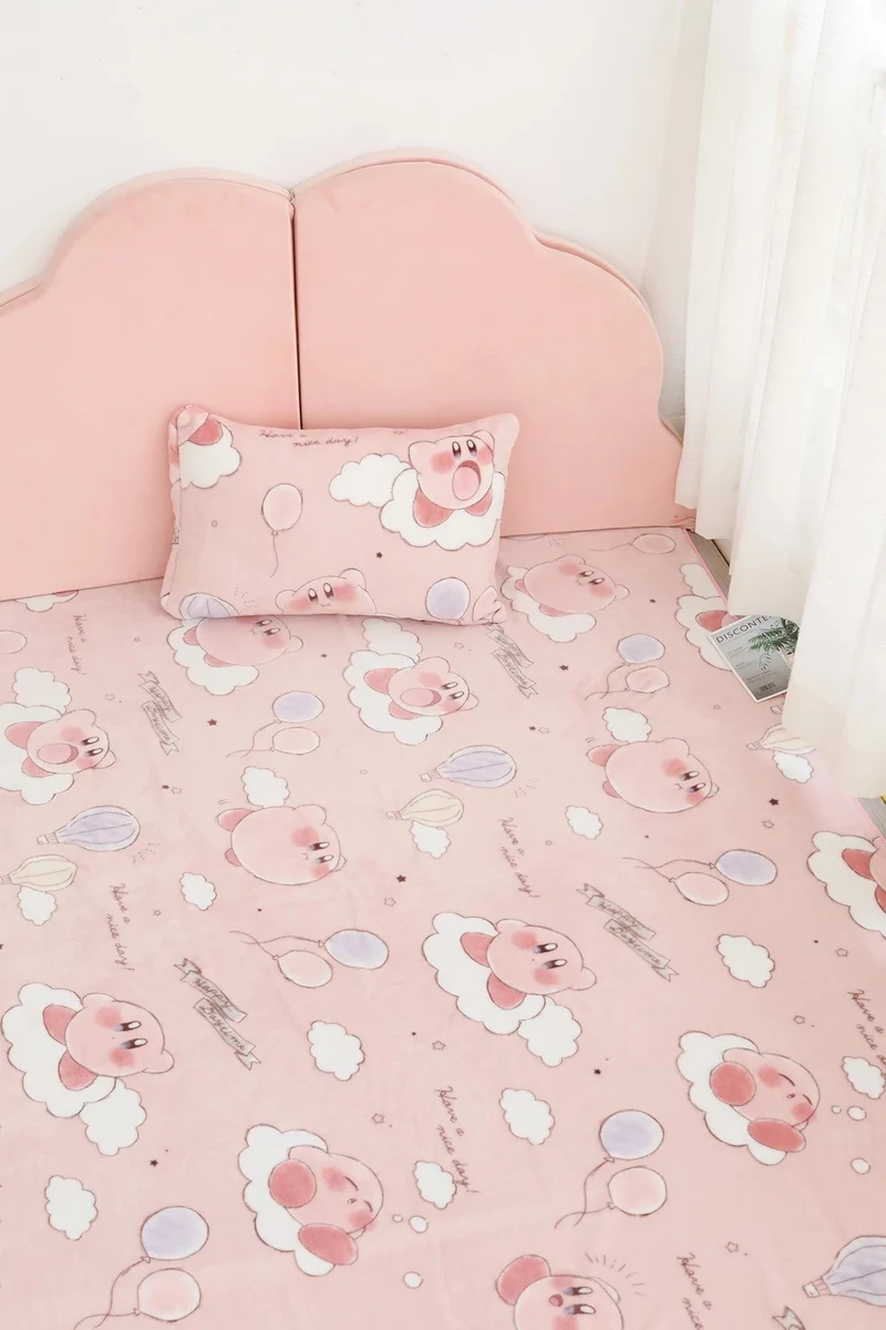 Cartoon Hello Kitty Plüschdecke Anime Flanell Kissenbezug Kawaii Sanrio Zimmerdekor Nickerchen Klimaanlage QuiltFeines Geschenk für Mädchen