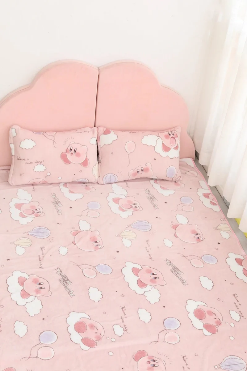 Cartoon Hello Kitty Plüschdecke Anime Flanell Kissenbezug Kawaii Sanrio Zimmerdekor Nickerchen Klimaanlage QuiltFeines Geschenk für Mädchen