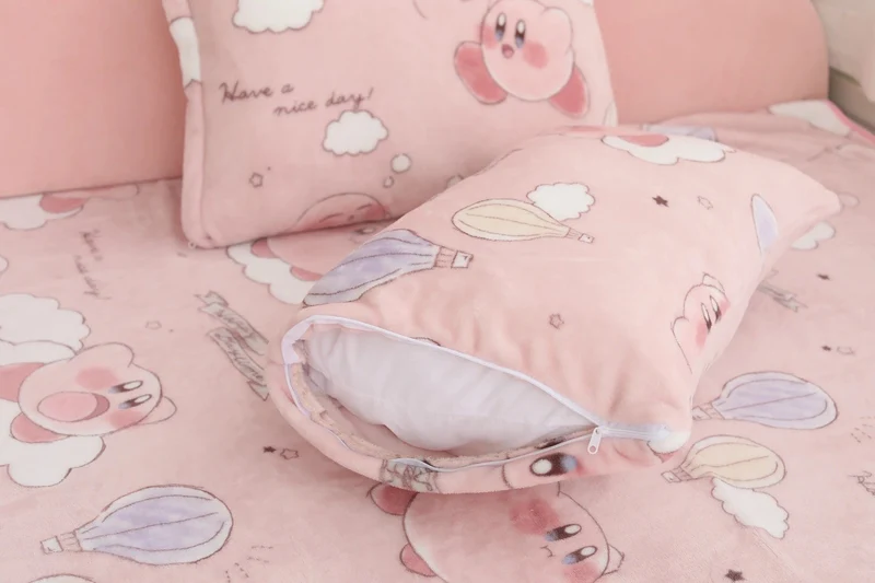 Cartoon Hello Kitty Plüschdecke Anime Flanell Kissenbezug Kawaii Sanrio Zimmerdekor Nickerchen Klimaanlage QuiltFeines Geschenk für Mädchen