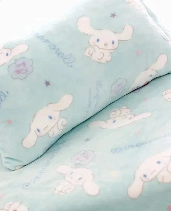 Cartoon Hello Kitty Plüschdecke Anime Flanell Kissenbezug Kawaii Sanrio Zimmerdekor Nickerchen Klimaanlage QuiltFeines Geschenk für Mädchen
