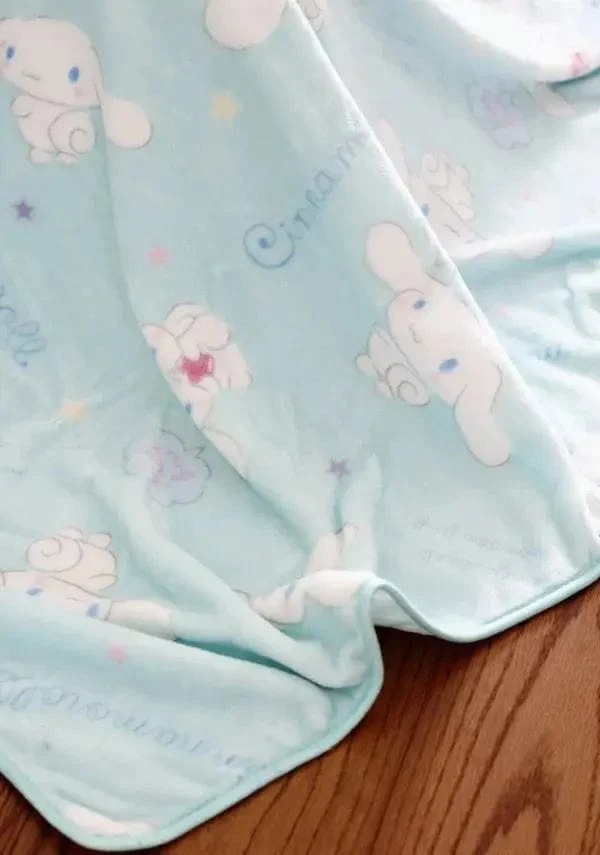 Cartoon Hello Kitty Plüschdecke Anime Flanell Kissenbezug Kawaii Sanrio Zimmerdekor Nickerchen Klimaanlage QuiltFeines Geschenk für Mädchen