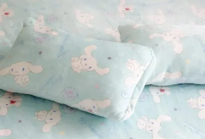 Cartoon Hello Kitty Plüschdecke Anime Flanell Kissenbezug Kawaii Sanrio Zimmerdekor Nickerchen Klimaanlage QuiltFeines Geschenk für Mädchen