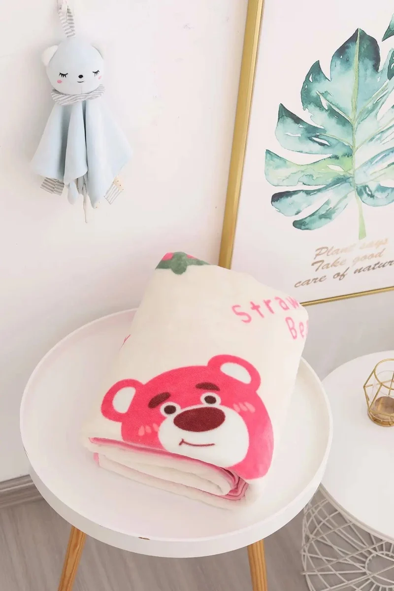 Cartoon Hello Kitty Plüschdecke Anime Flanell Kissenbezug Kawaii Sanrio Zimmerdekor Nickerchen Klimaanlage QuiltFeines Geschenk für Mädchen