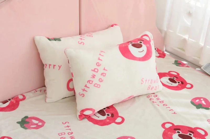 Cartoon Hello Kitty Plüschdecke Anime Flanell Kissenbezug Kawaii Sanrio Zimmerdekor Nickerchen Klimaanlage QuiltFeines Geschenk für Mädchen