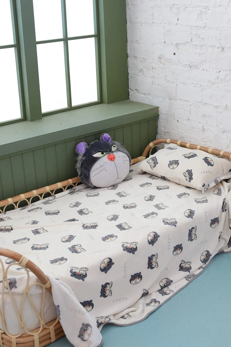 Cartoon Hello Kitty Plüschdecke Anime Flanell Kissenbezug Kawaii Sanrio Zimmerdekor Nickerchen Klimaanlage QuiltFeines Geschenk für Mädchen