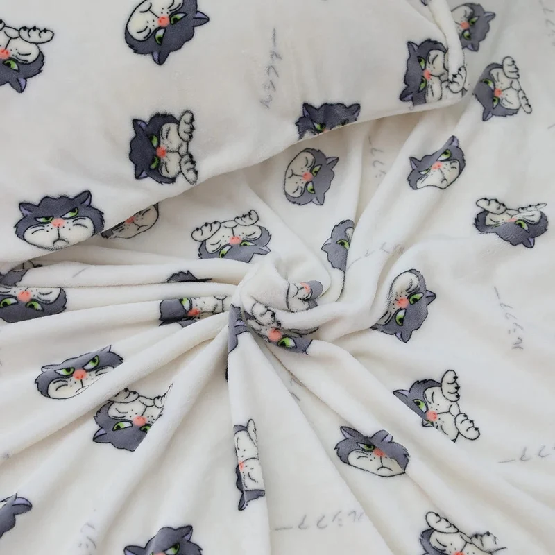 Cartoon Hello Kitty Plüschdecke Anime Flanell Kissenbezug Kawaii Sanrio Zimmerdekor Nickerchen Klimaanlage QuiltFeines Geschenk für Mädchen