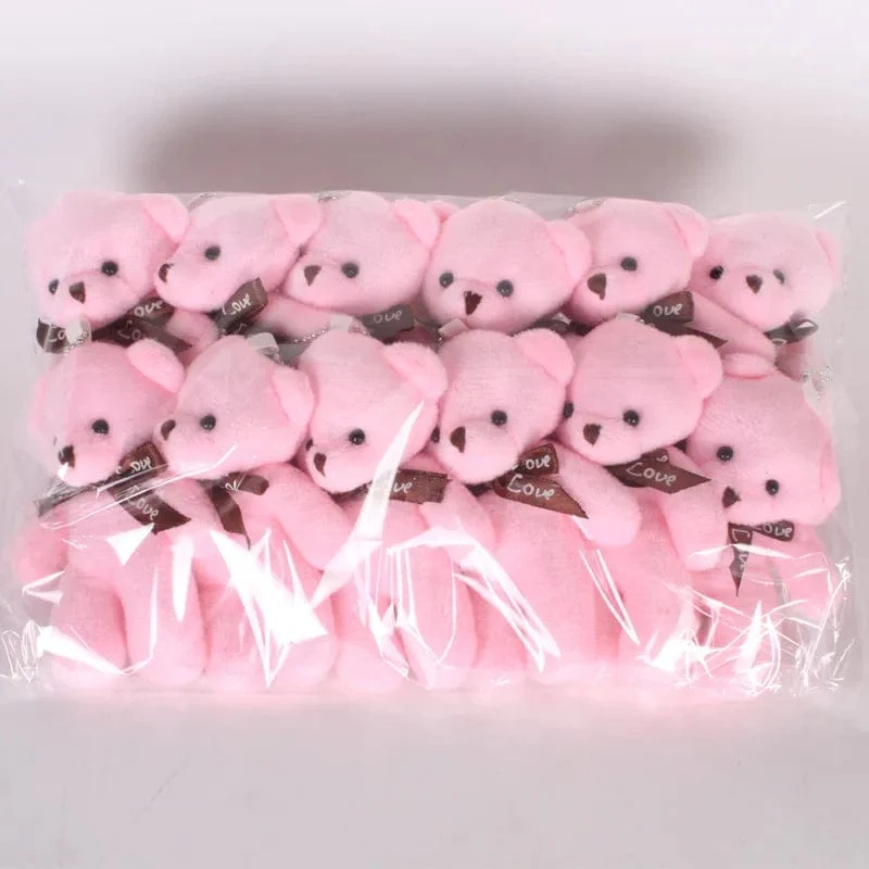 5/52 stücke Bears Gefüllte Plüsch Spielzeug Mini Bär Puppe Spielzeug Schlüsselbund Tasche Anhänger Hochzeit Dekoration Kinder Geburtstag Party Geschenke