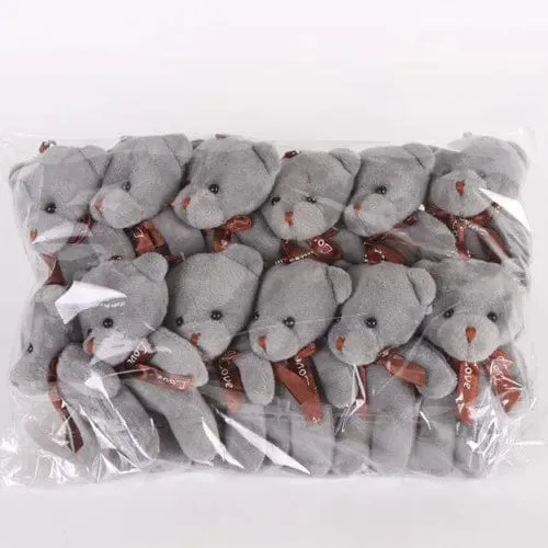 5/52 stücke Bears Gefüllte Plüsch Spielzeug Mini Bär Puppe Spielzeug Schlüsselbund Tasche Anhänger Hochzeit Dekoration Kinder Geburtstag Party Geschenke