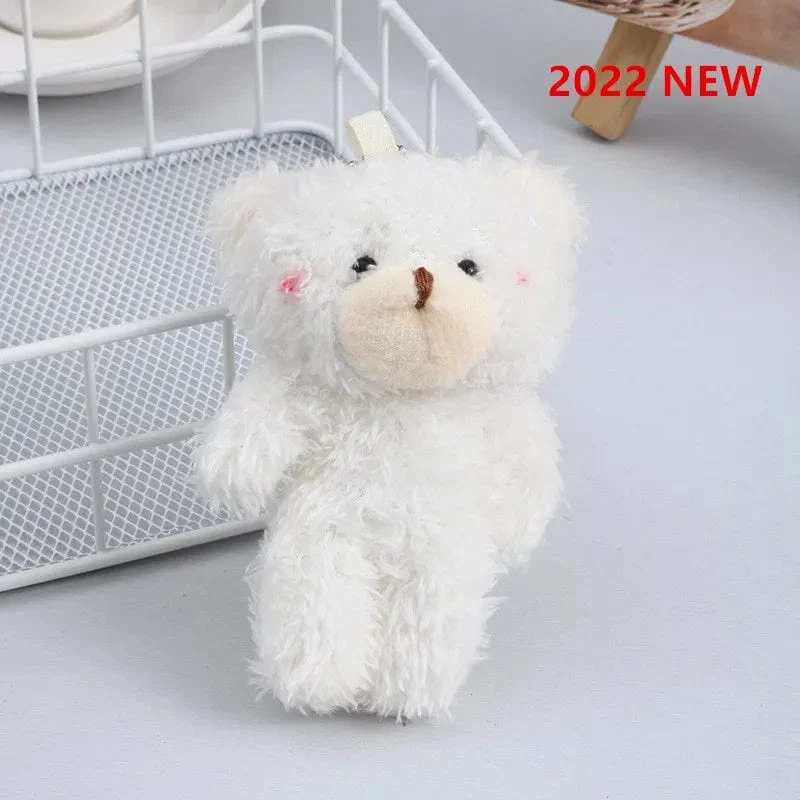 5/52 stücke Bears Gefüllte Plüsch Spielzeug Mini Bär Puppe Spielzeug Schlüsselbund Tasche Anhänger Hochzeit Dekoration Kinder Geburtstag Party Geschenke