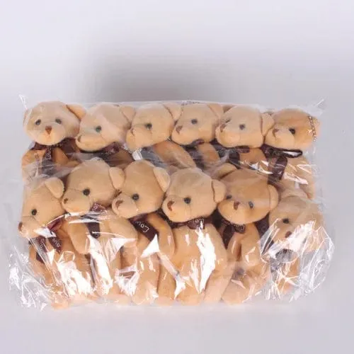5/52 stücke Bears Gefüllte Plüsch Spielzeug Mini Bär Puppe Spielzeug Schlüsselbund Tasche Anhänger Hochzeit Dekoration Kinder Geburtstag Party Geschenke