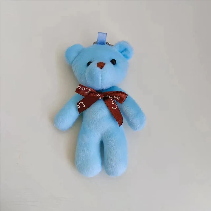 5/52 stücke Bears Gefüllte Plüsch Spielzeug Mini Bär Puppe Spielzeug Schlüsselbund Tasche Anhänger Hochzeit Dekoration Kinder Geburtstag Party Geschenke