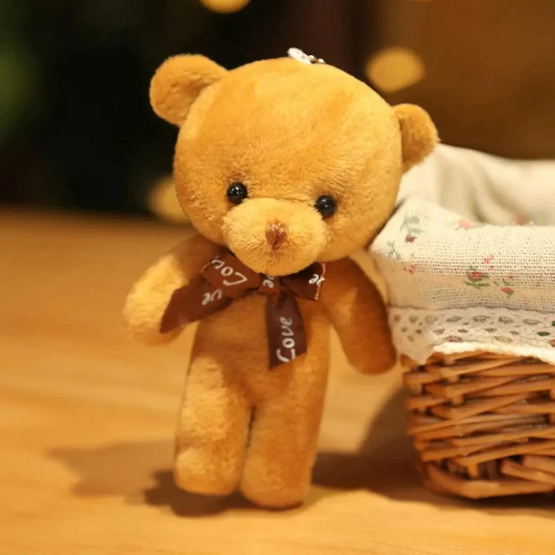 5/52 stücke Bears Gefüllte Plüsch Spielzeug Mini Bär Puppe Spielzeug Schlüsselbund Tasche Anhänger Hochzeit Dekoration Kinder Geburtstag Party Geschenke