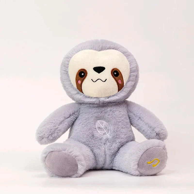 Kawaii Atmendes Faultier Plüschtier Baby Beruhigende Bär Puppe Baby Schlafbegleiter Sound und Licht Plüschtier