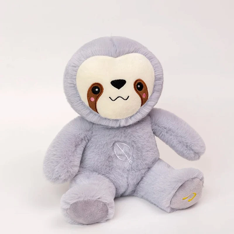 Kawaii Atmendes Faultier Plüschtier Baby Beruhigende Bär Puppe Baby Schlafbegleiter Sound und Licht Plüschtier
