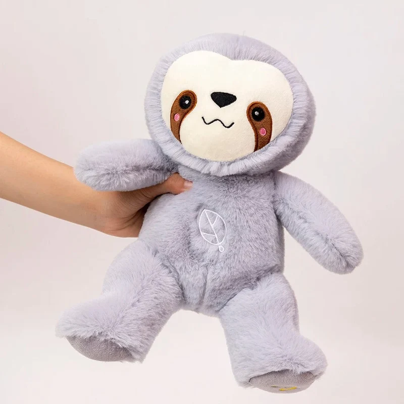 Kawaii Atmendes Faultier Plüschtier Baby Beruhigende Bär Puppe Baby Schlafbegleiter Sound und Licht Plüschtier